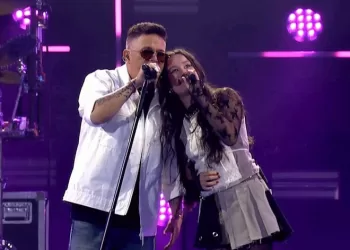 Joaquina fue la invitada especial de Alejandro Sanz en el estadio Santiago Bernabéu