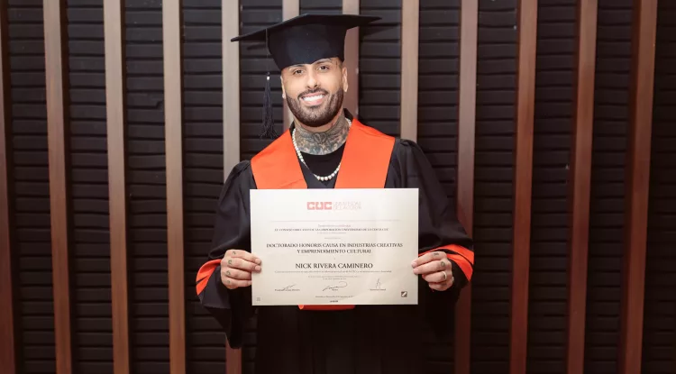 Nicky Jam recibe Doctorado Honoris Causa por su impacto en la cultura y el emprendimiento