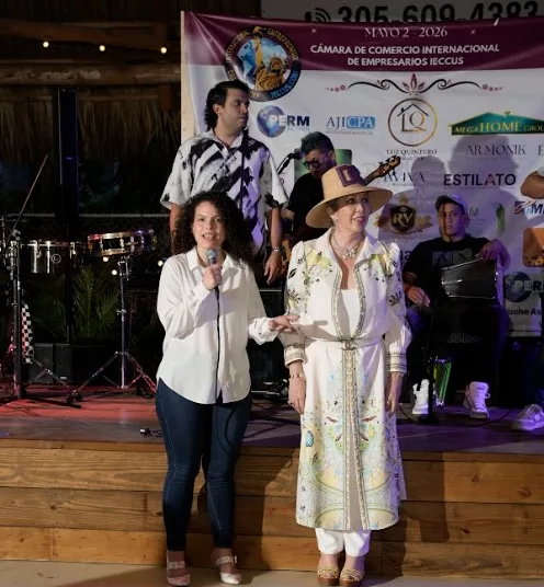 Bárbara Pecorelli dona una valiosa obra artística a la Cámara Internacional de Empresarios IECCUS, en Miami
