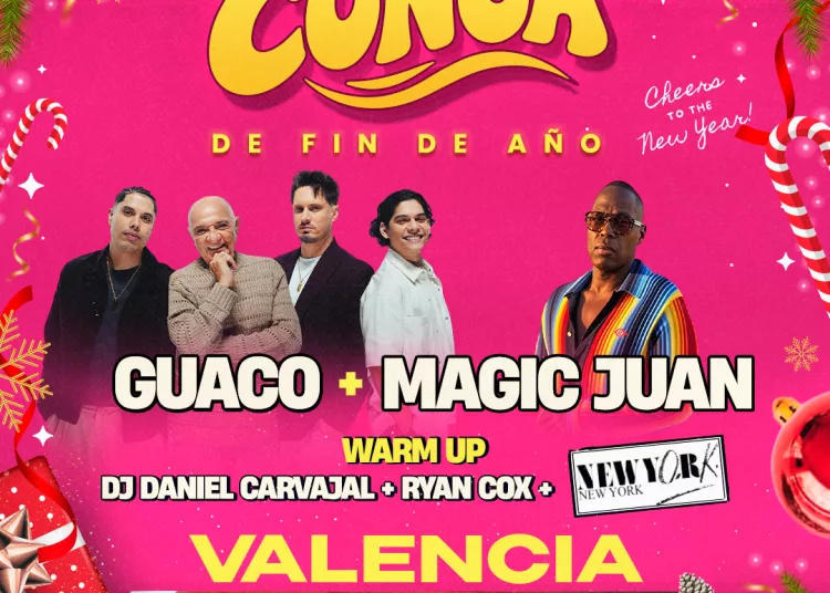 “La Conga” reunirá a Guaco, Magic Juan y New York, New York para despedir 2026